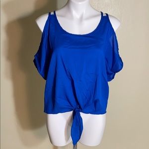 MadRag Blue cold shoulder  Blouse